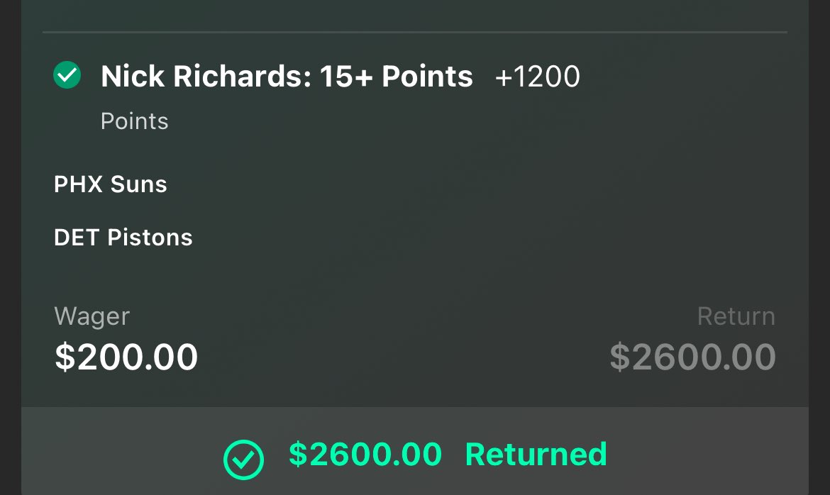 ZAYYYTHEGOAT's tweet image. I closed out a rocky week with a Masterclass 📈 here’s some cashes we hit

+30U night💰

+300 ✅
+350✅
+800 ✅
+800 ✅
+900✅
+1000✅
+1100✅
+1200✅
+1440✅

Let’s run it up again today oddsshopper.com/Zayyythegoat