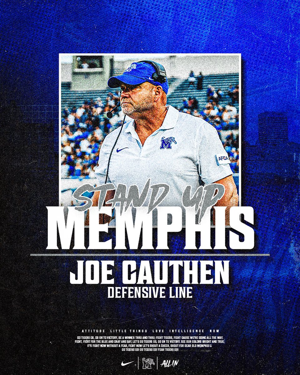 𝗢𝗙𝗙𝗜𝗖𝗜𝗔𝗟: <a href="/CoachJoeCauthen/">Coach Joe Cauthen</a> has been promoted to Defensive Line Coach Ⓜ️

#ALLIN | #GoTigersGo

📰 gotigersgo.me/4g3Rkmj