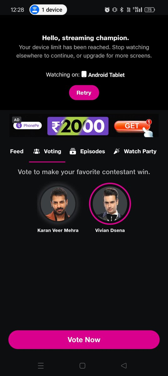 devil_nahyan's tweet photo. 🚨 LIVE VOTING is OPEN for 10min on JioCinema🔥🔥🔥

Sb vivian ko vote deke aao yrrrr https://t.co/tjQEibMUOy