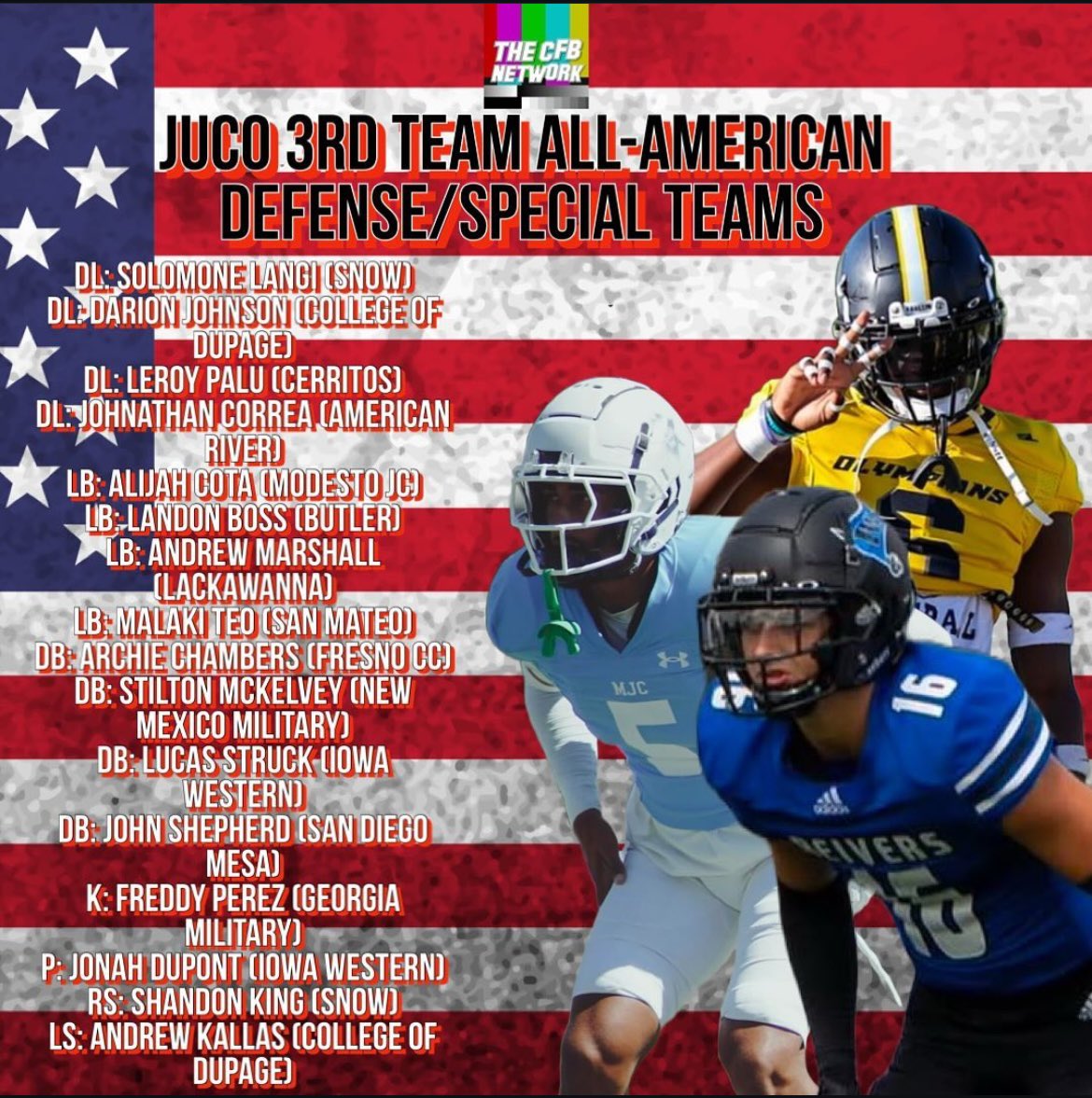Nationally recognized🙌🏾
<a href="/SDmesafootball/">OLYMPIANS</a> <a href="/CoachChevSD/">Coach Chevalier</a> <a href="/CoachRosserJr/">Marcus Rosser Jr. 💫</a> <a href="/PeoplsProfessor/">Shawn Pomatto M.S., M.Ed.</a> <a href="/JUCOFFrenzy/">JUCO Football Frenzy</a>