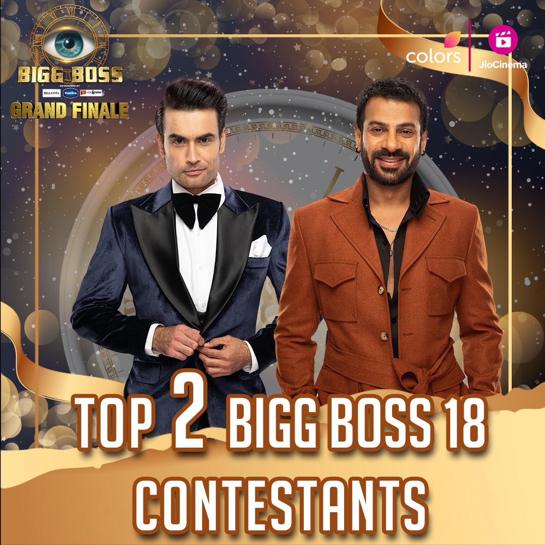 ColorsTV (@colorstv) on Twitter photo Karan Veer aur Vivian ke beech hai Bigg Boss 18 jeetne ki race, Grand Finale ki raat mein kaun karega kisko chase? 🔥🏆
Dekhiye #BiggBoss18 #GrandFinale, sirf #Colors aur <a href="/JioCinema/">JioCinema</a> par.
#BiggBoss18 #BiggBoss #BB18
<a href="/KaranVeerMehra/">Karan Veer Mehra</a> <a href="/VivianDsena01/">Vivian Dsena</a> Karan Veer aur Vivian ke beech hai Bigg Boss 18 jeetne ki race, Grand Finale ki raat mein kaun karega kisko chase? 🔥🏆
Dekhiye #BiggBoss18 #GrandFinale, sirf #Colors aur <a href="/JioCinema/">JioCinema</a> par.
#BiggBoss18 #BiggBoss #BB18
<a href="/KaranVeerMehra/">Karan Veer Mehra</a> <a href="/VivianDsena01/">Vivian Dsena</a>