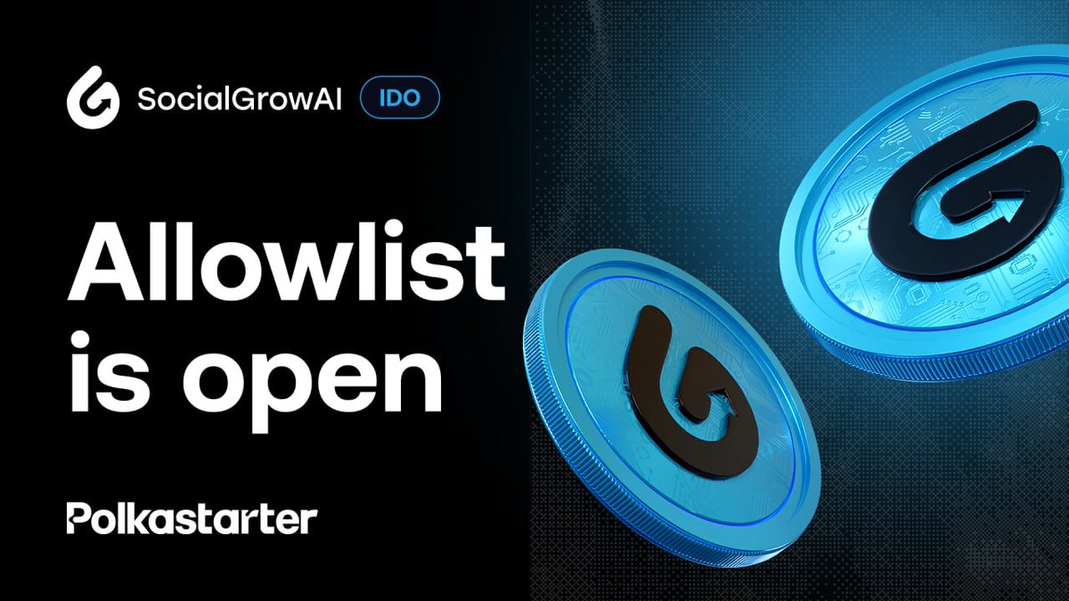polkastarter's tweet image. 🌟 New Allowlist Open 🌟

@SocialGrowAI is a Telegram and X Mini App Hub, powering a multitude of multi-chain Telegram bots, AI Agents and web apps with various gamified features.

▫️ $10M FDV, 25% @ TGE, 24H refund
▫️ AI integrations via Telegram and X
▫️ Trade bot, launcher,…