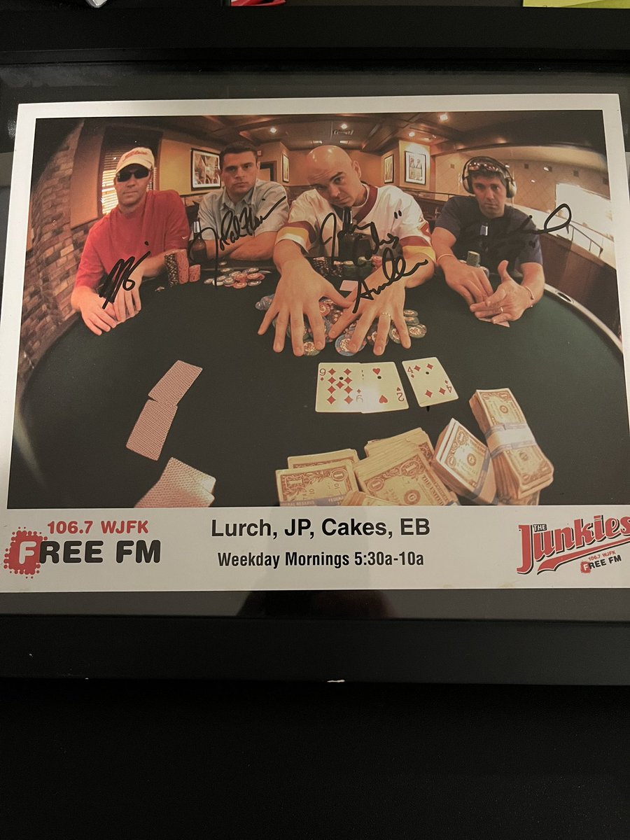 dustinlevy's tweet photo. @JunksRadio Found this cleaning out some papers today. What jersey is @moneymetalcakes wearing? https://t.co/07G7RoAzuA