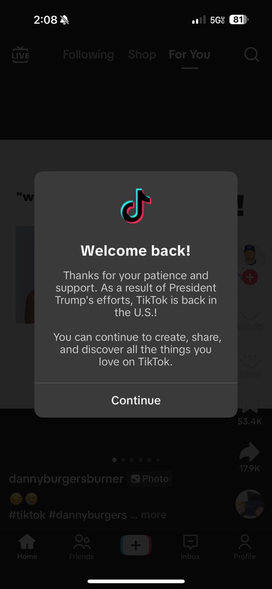 KapnnKappa's tweet photo. Well that was a quick hiatus TikTok https://t.co/IMDQa8OrBt