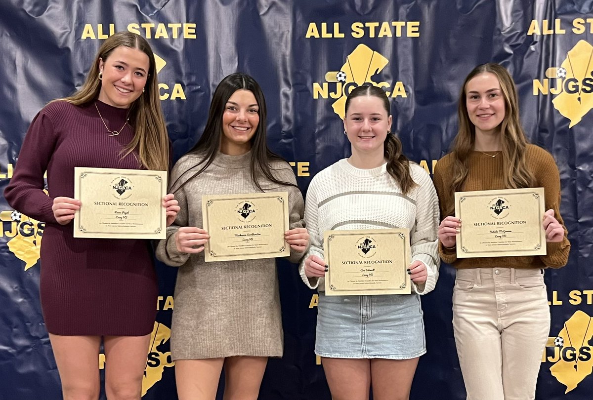 Congrats to these Lovely Ladies on being recognized by the NJ Girls Soccer Coaches Association for their excellence on and off the field!