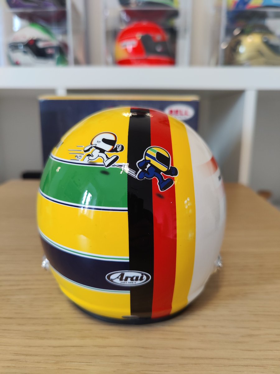 Sebastian Vettel x Senna &amp; Ratzenberger
Mini Helmet tribute edition