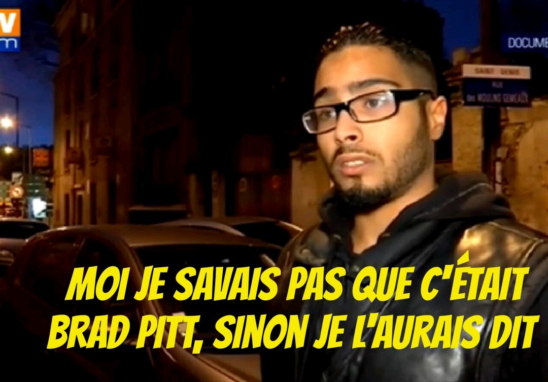 djholson's tweet photo. Jawad répond au sujet de Brad Pitt 😁 https://t.co/3CPd3ykc8m