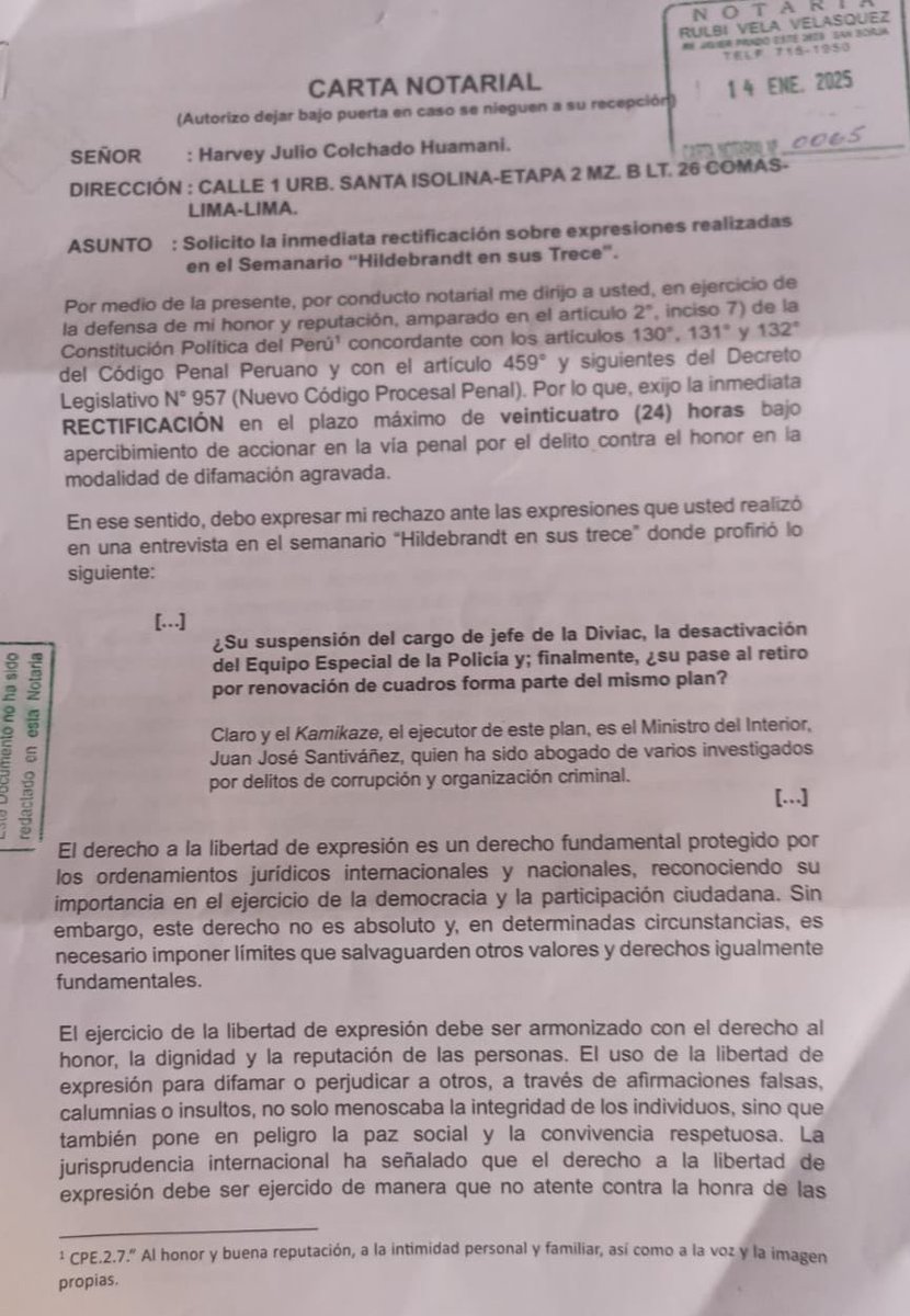 Harvey Colchado tweet media