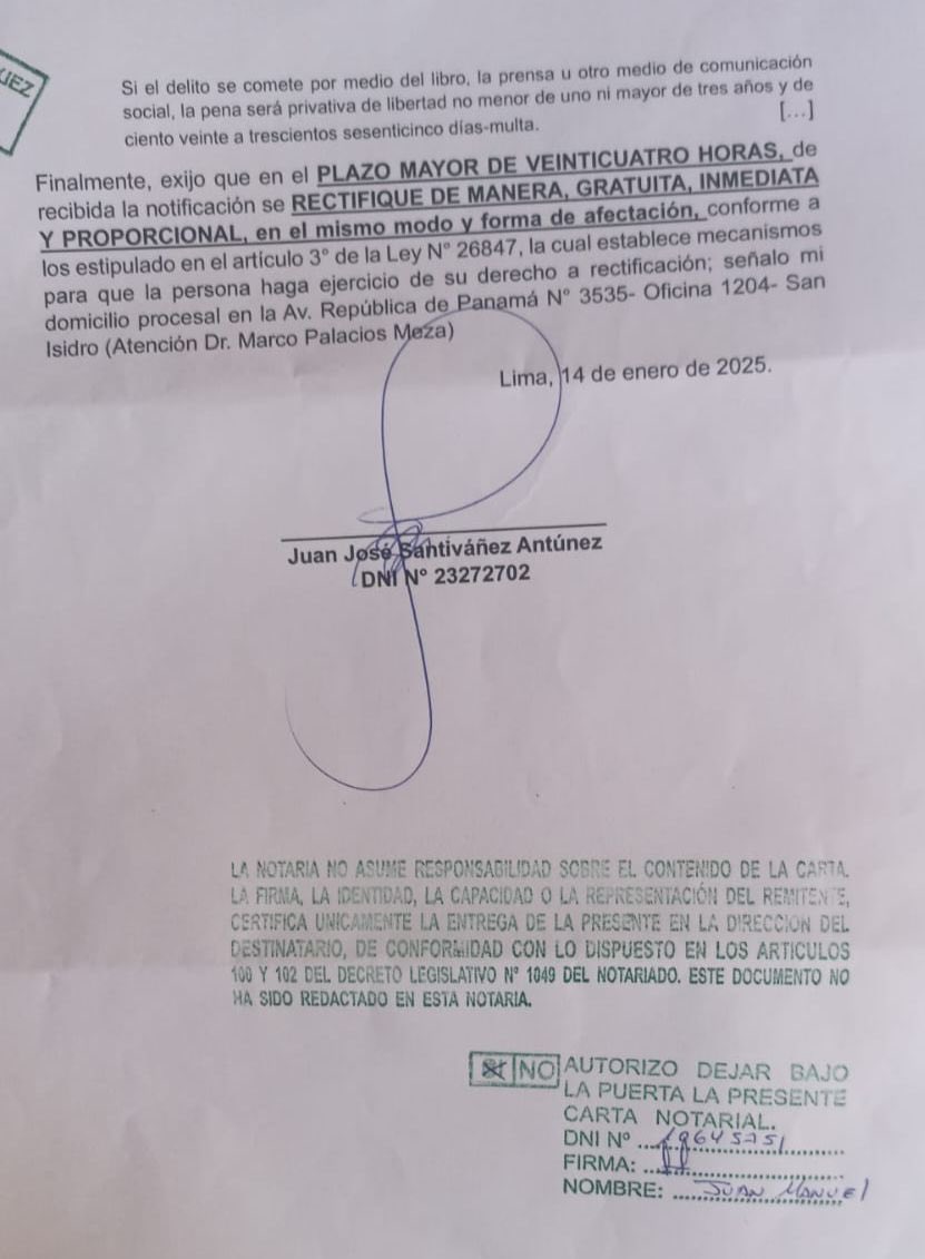 Ministro Santiváñez, un nuevo record: más de 100 asesinatos en solo 18 días, y usted sigue haciendo lo que mejor sabe: amedrentar con escritos, cumplir los pedidos de su jefa y su rol de abogado. Como Ministro del Interior, ha fracasado. La realidad no se calla ni se oculta,