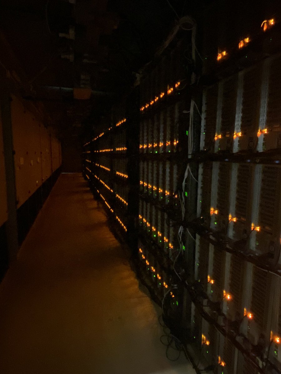 sneak peak inside the @HIVEDigitalTech data centers in northern Sweden,  mining $BTC fully using green energy