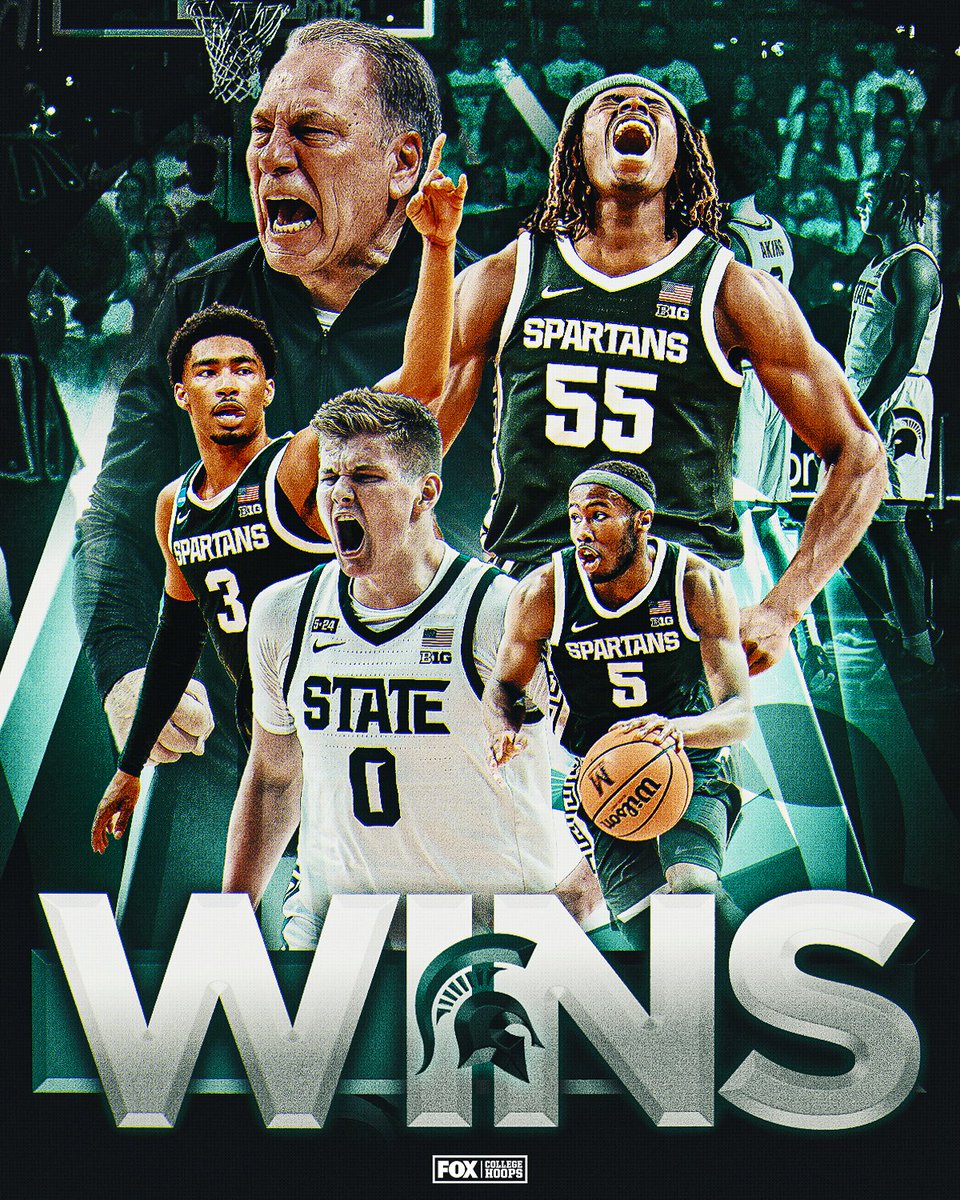 FOX College Hoops (@cbbonfox) on Twitter photo SPARTANS DEFEND EAST LANSING 😤
<a href="/MSU_Basketball/">Michigan State Men's Basketball</a> defeat No. 19 Illinois to stay undefeated in <a href="/bigten/">Big Ten Conference</a> play 🙌 SPARTANS DEFEND EAST LANSING 😤
<a href="/MSU_Basketball/">Michigan State Men's Basketball</a> defeat No. 19 Illinois to stay undefeated in <a href="/bigten/">Big Ten Conference</a> play 🙌