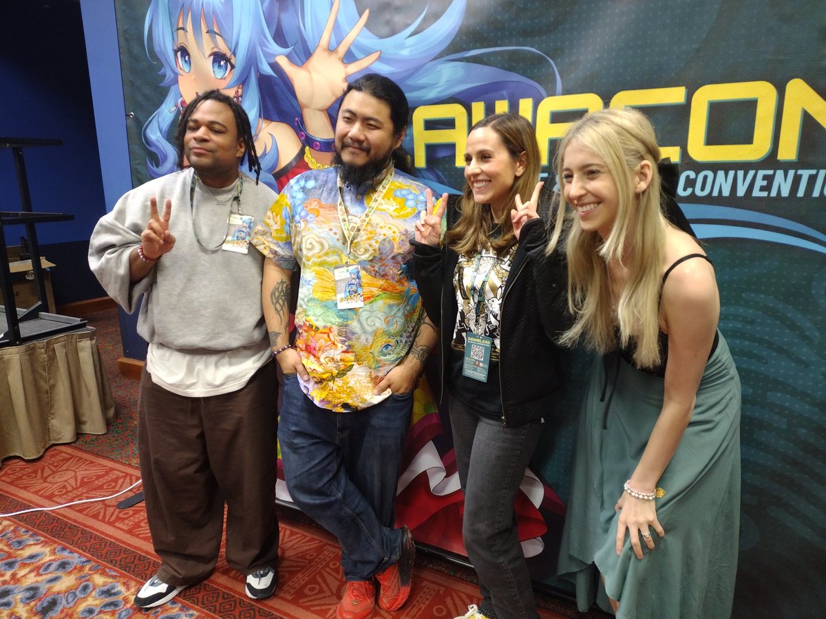 Anime dream come true... Got to host and chat with the voice cast of demon slayer, #SANANTONIO .... <a href="/KawaconSA/">KawaconSA</a>