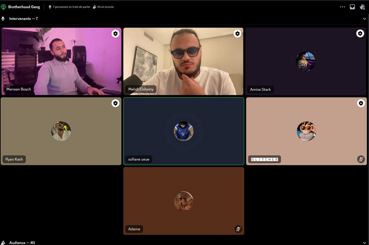 RDV bi-weekly, ça ne change pas depuis le début

Merci les bros @marwan_bosch @mehdielshamy @iamryankash <a href="/glitcher000/">Glitcher</a> @astark_eth