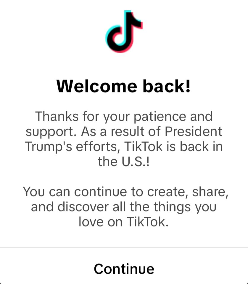 patriottakes's tweet photo. TikTok thanks Trump. People who fall for propaganda celebrate. 100% a psyop. https://t.co/tse09aQCcX
