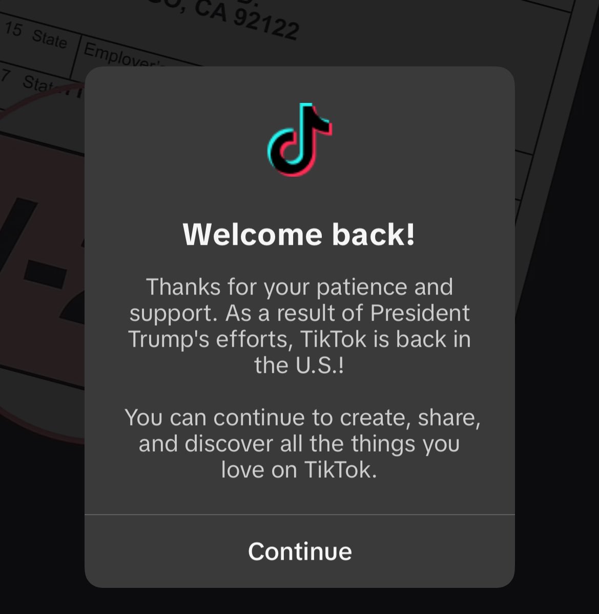 It really was a stunt