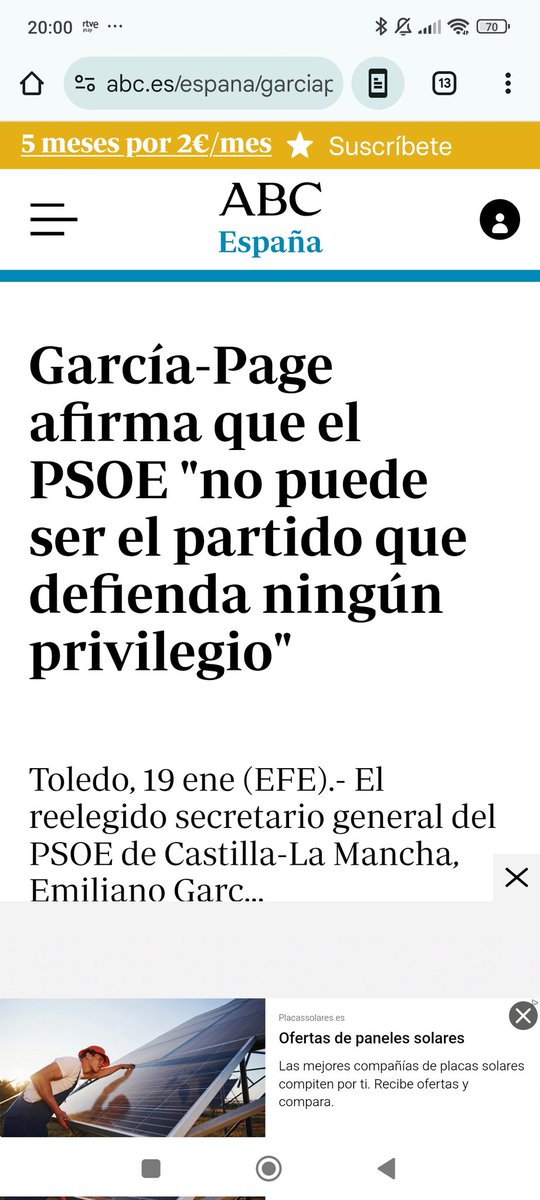 <a href="/garciapage/">Emiliano García-Page</a> afirma que "el <a href="/PSOE/">PSOE</a>  no puede defender privilegios" 
Lo dice el Presidente de una Comunidad que tiene regalado patrimonio público a grandes cotos ( Caminos Públicos cerrados) o que defiende limitar el Derecho Fundamental al libre Tránsito , para q cace el señorito