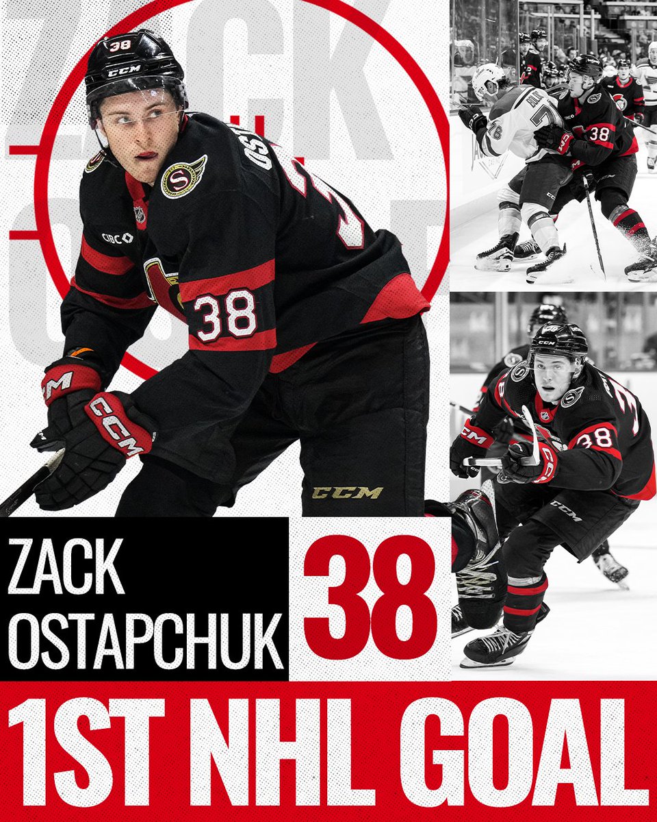 Senators's tweet photo. Everyone give @Z_Ostapchuk10 his flowers! 💐

Congrats, Zack 👏 https://t.co/GjX1Rn8cAm
