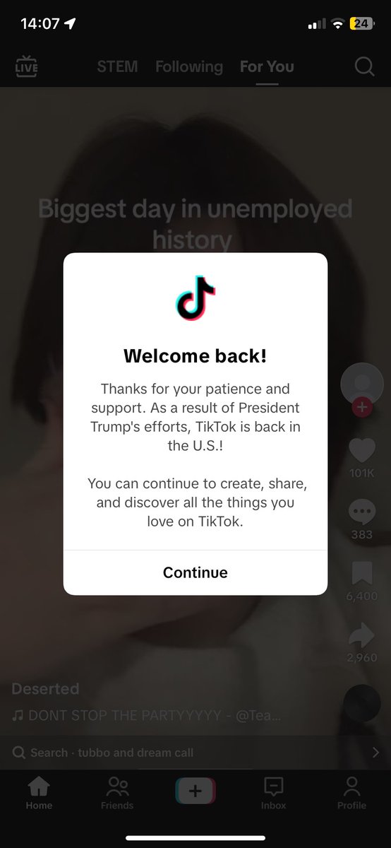 Tiktok is back ig 💀 posted all my drafts for nothing