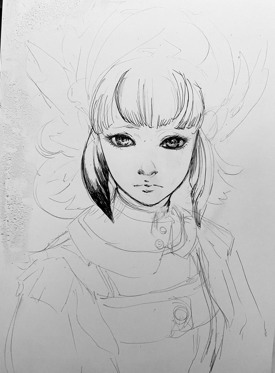 少し描きました。

慌てて描いて中途半端です😅

#イラスト #illustration #rkgk 
