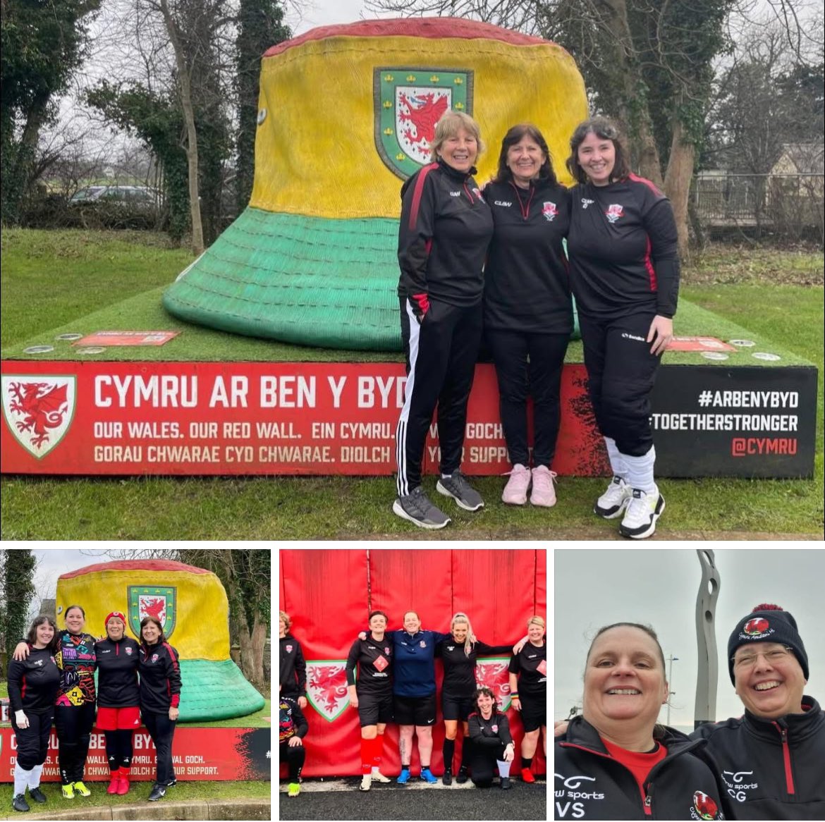 Well done to our players to attended squad training this weekend for Wales Walking Football  Over 40s &amp; 60s &amp; Cymru Amdani Hi over 50s 
Lady Jane, Auntie Lynne, Siân Bradley Sally Wilder Cerys Jones Clair Gwilliam Vicky Stevens <a href="/Wales_WF/">Wales Walking Football</a>