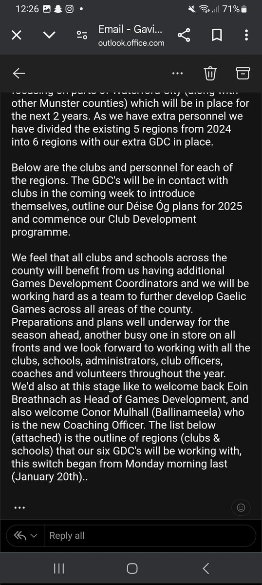 WaterfordGAACG's tweet photo. Re #DΓ¨iseΓg/@WaterfordGAA GDC REGIONS βͺοΈπ΅πππ
With 6 full-time GDC's working throughout the county, the new regions (6) will come into place from tomorrow (Monday), here's looking forward to a busy, productive, and positive year ahead β
οΈ #GamesDevelopment #WaterfordGAA βͺοΈπ΅ https://t.co/bfayn9sT3b