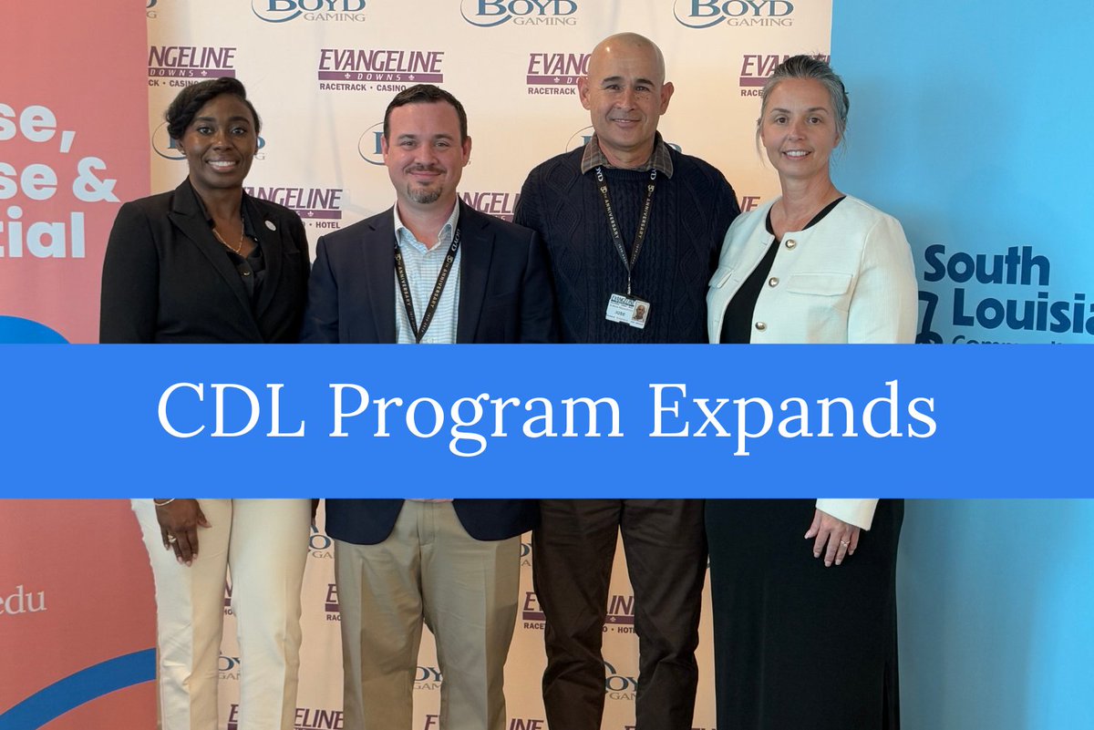 solaccofficial's tweet image. We are excited to announce a new partnership with @boydgaming &amp;amp; Evangeline Downs. Thanks to our gracious patrons, CDL classes will now be offered in St. Landry Parish (in the racetrack's parking lot) to bring new opportunities to our Opelousas-area students. #WaytoGrow