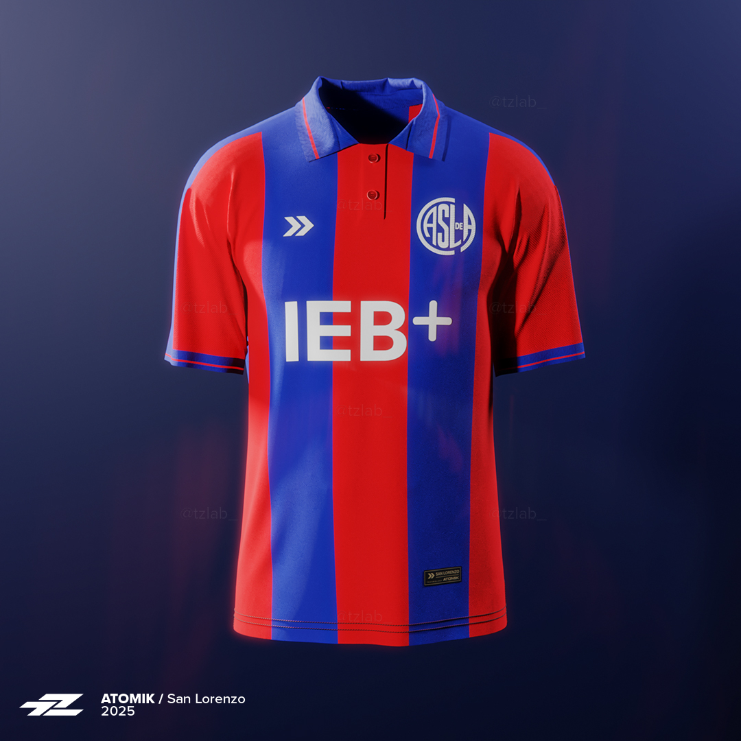 tzlab_'s tweet photo. 2025 | @SanLorenzo x Atomik

Le cambie el escudo a la camiseta que se filtró y me gustó, asi que se los comparto. https://t.co/0QiyGyK2i9