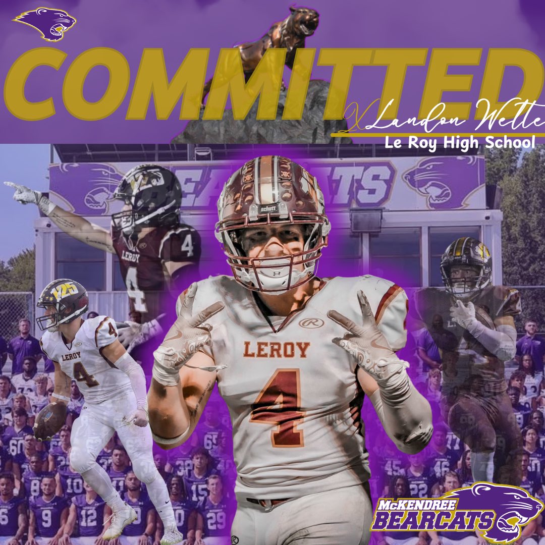 Landon welte (@landonwelte) on Twitter photo After an outstanding official visit with <a href="/Mckendree_FB/">McKendree Football</a> and some great conversations with <a href="/CoachRejfek/">Jason Rejfek</a> <a href="/CoachTaia_33/">Opetaia Tuiava</a> @MK_CoachMiller I am blessed to say I have committed to Mckendree to continue my academic and athletic career!
<a href="/LeroyPantherFB/">LeRoy Panther Football</a> <a href="/AustinCurtis24/">Austin Curtis</a> <a href="/nexgenscouting/">Keith Smilie</a> After an outstanding official visit with <a href="/Mckendree_FB/">McKendree Football</a> and some great conversations with <a href="/CoachRejfek/">Jason Rejfek</a> <a href="/CoachTaia_33/">Opetaia Tuiava</a> @MK_CoachMiller I am blessed to say I have committed to Mckendree to continue my academic and athletic career!
<a href="/LeroyPantherFB/">LeRoy Panther Football</a> <a href="/AustinCurtis24/">Austin Curtis</a> <a href="/nexgenscouting/">Keith Smilie</a>