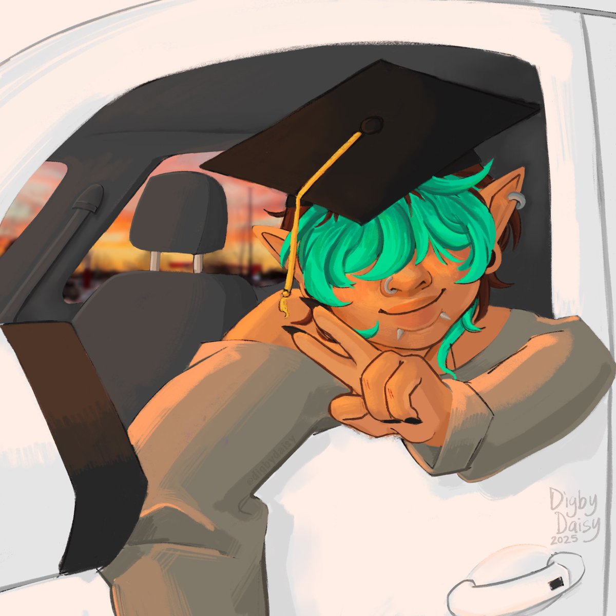 New Year, New Goals!
Last year I’ve graduated college, got a new job, and even bought a new car with my loving partner. This year I plan on more goals to grow and achieve. To start it off here is the first piece of the year. Happy New Years and can’t wait to make some more art!💕