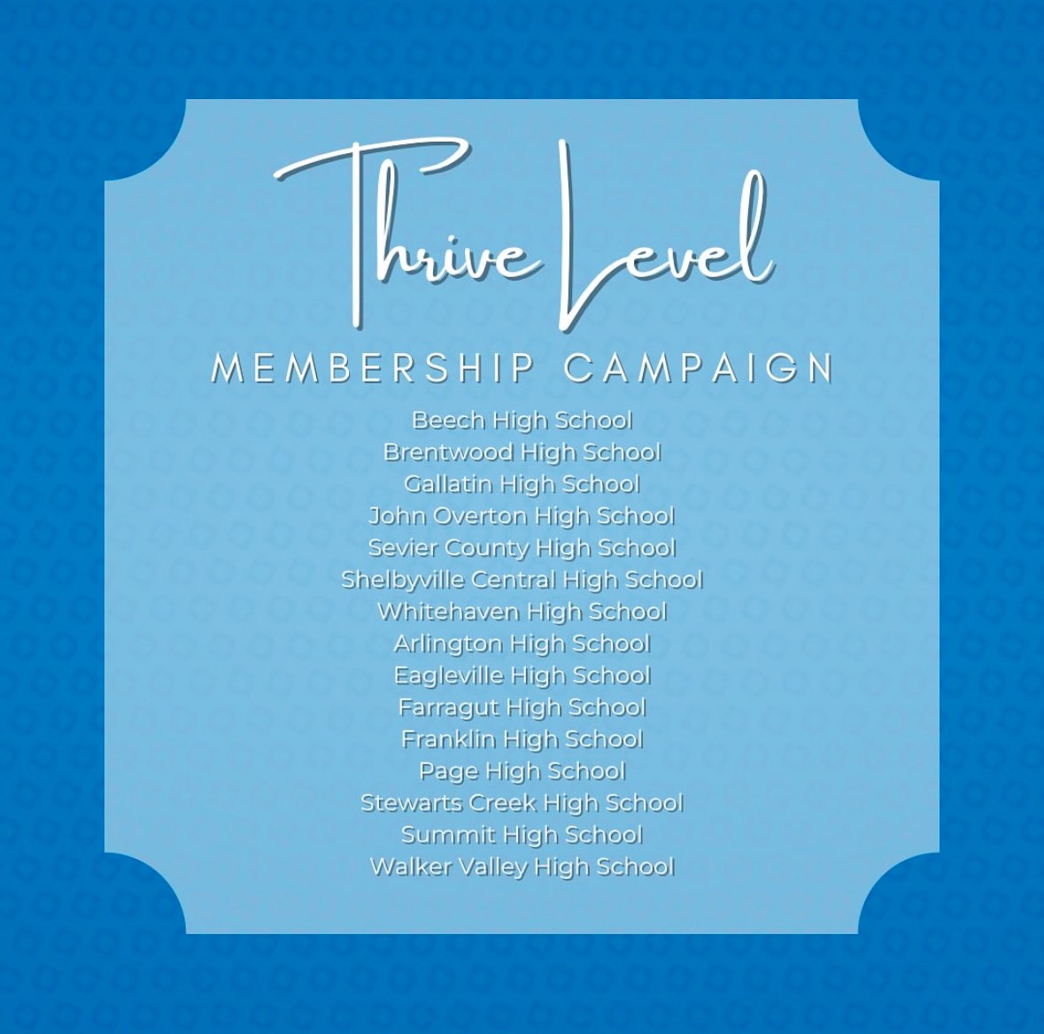 Franklin DECA Tennessee (@wcsfhsdeca) on Twitter photo Congratulations <a href="/wcsFHS/">Franklin High School</a> DECA members on being 1 of 15 HS’s in the state of TN to earn #ThriveLevel for Membership Campaign!
In 2024-25 Franklin’s DECA program grew from 17 to 67 members and we’ve added 20 #ProfessionalMembers
<a href="/decatn/">Tennessee DECA</a> <a href="/wcsCCTE/">wcsCCTE</a>
#TheFlagship⚓️ Congratulations <a href="/wcsFHS/">Franklin High School</a> DECA members on being 1 of 15 HS’s in the state of TN to earn #ThriveLevel for Membership Campaign!
In 2024-25 Franklin’s DECA program grew from 17 to 67 members and we’ve added 20 #ProfessionalMembers
<a href="/decatn/">Tennessee DECA</a> <a href="/wcsCCTE/">wcsCCTE</a>
#TheFlagship⚓️