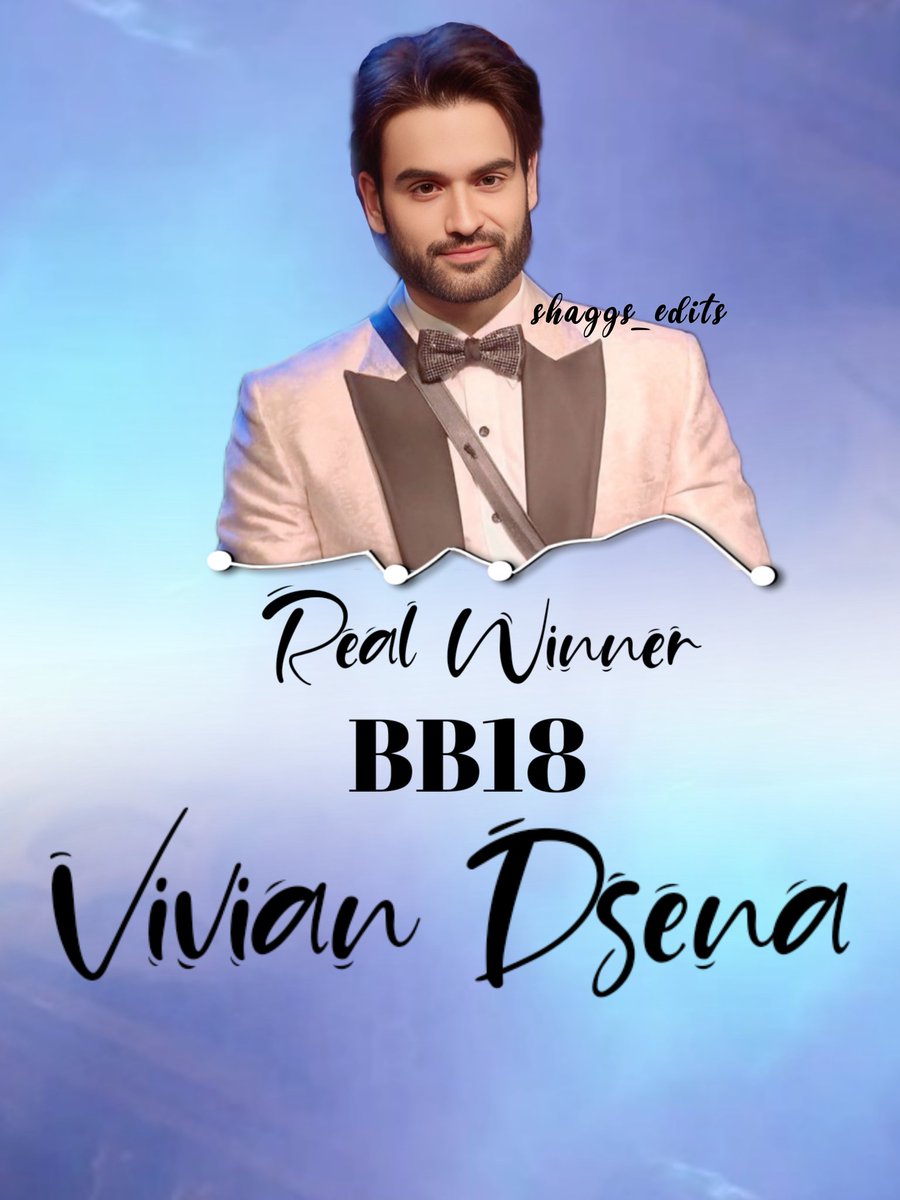 Shaggs ๐ฅฐ (@shaggs7_2023) on Twitter photo I am not happy with the results, totally unfair, fixed winner.
Real winner of BB18 is only #VivianDsena
So proud of you <a href="/VivianDsena01/">Vivian Dsena</a>
We all love your journey.
#BB18 #BiggBoss18 #VDians I am not happy with the results, totally unfair, fixed winner.
Real winner of BB18 is only #VivianDsena
So proud of you <a href="/VivianDsena01/">Vivian Dsena</a>
We all love your journey.
#BB18 #BiggBoss18 #VDians