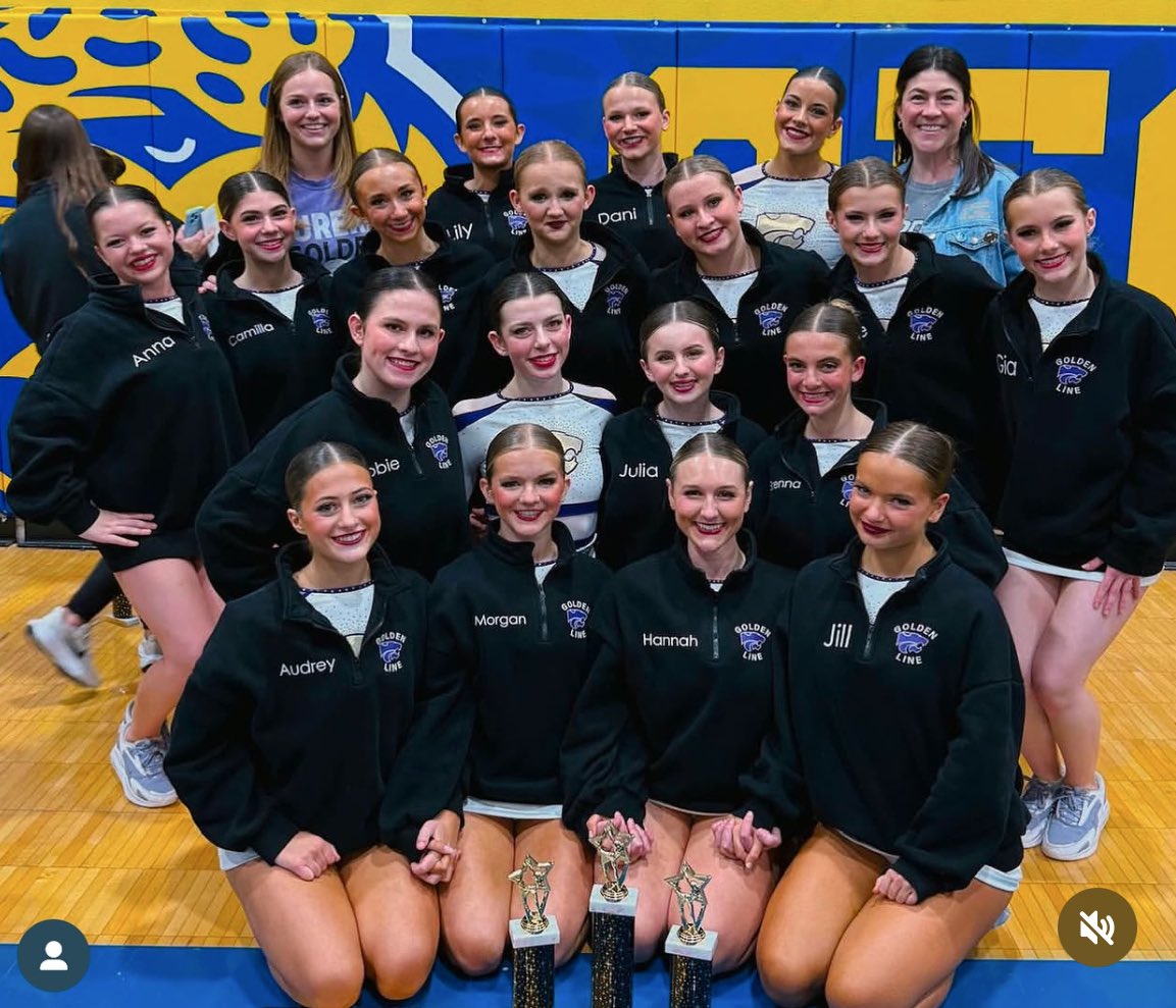 Congrats to Golden Line who had some great performances yesterday at the Seckman Regional Competition!

1st in 4A Pom
2nd in 2A precision Jazz
3rd in large Game Day

Nationals is the next stop!