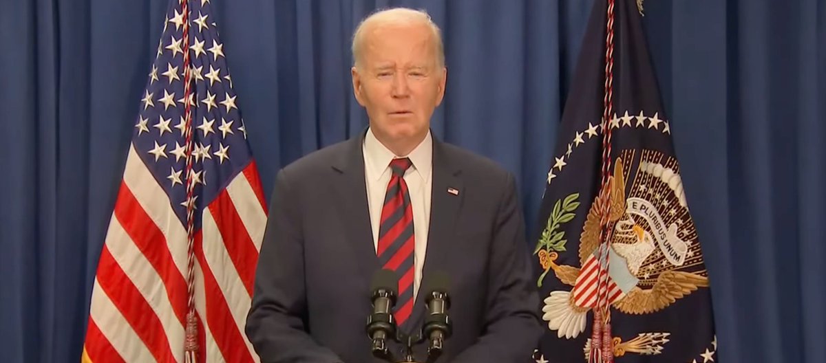 codepink's tweet photo. Today Biden said his administration "presided" over the ceasefire deal "for months."

We know the truth: his administration vetoed at least 4 ceasefire motions, funded genocide &amp; did nothing to stop it.

Biden's legacy is genocide. https://t.co/TtIrdwbvGN