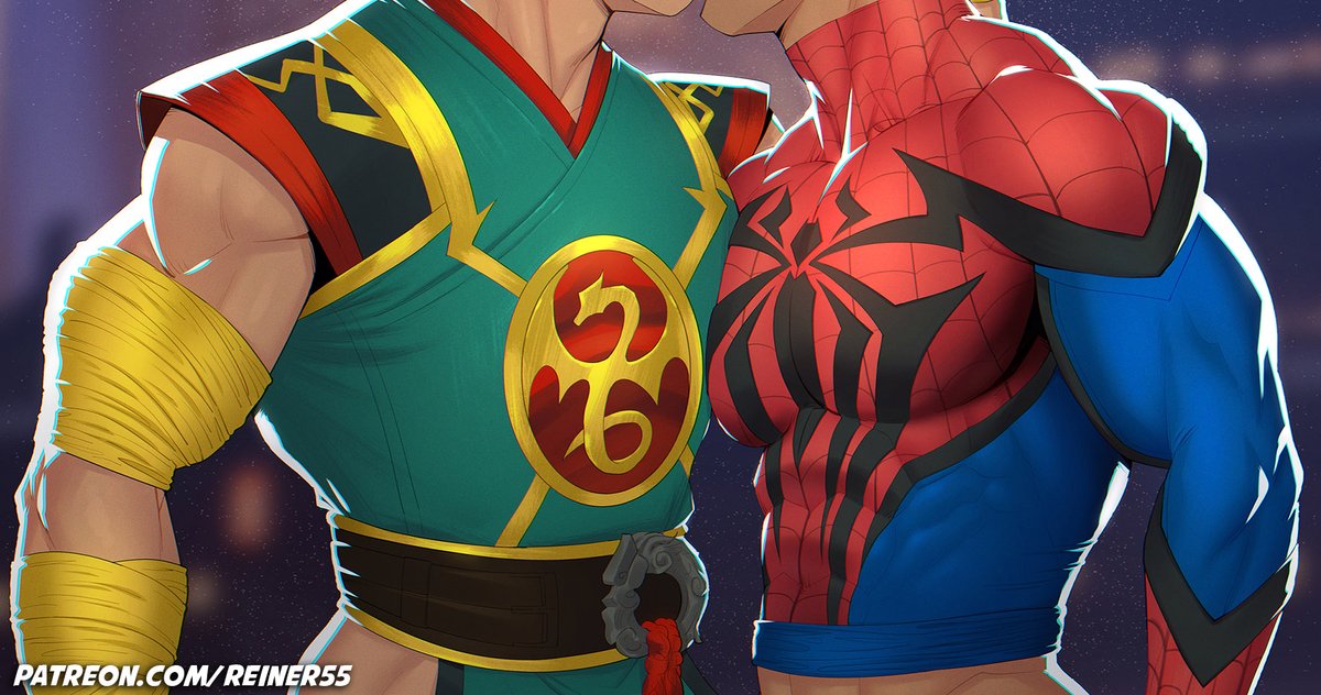 reiner55art's tweet photo. This hot duo + a solo piece of IF is up!
#MarvelRivals #IronFist #Spiderman https://t.co/d6mlNJjI94