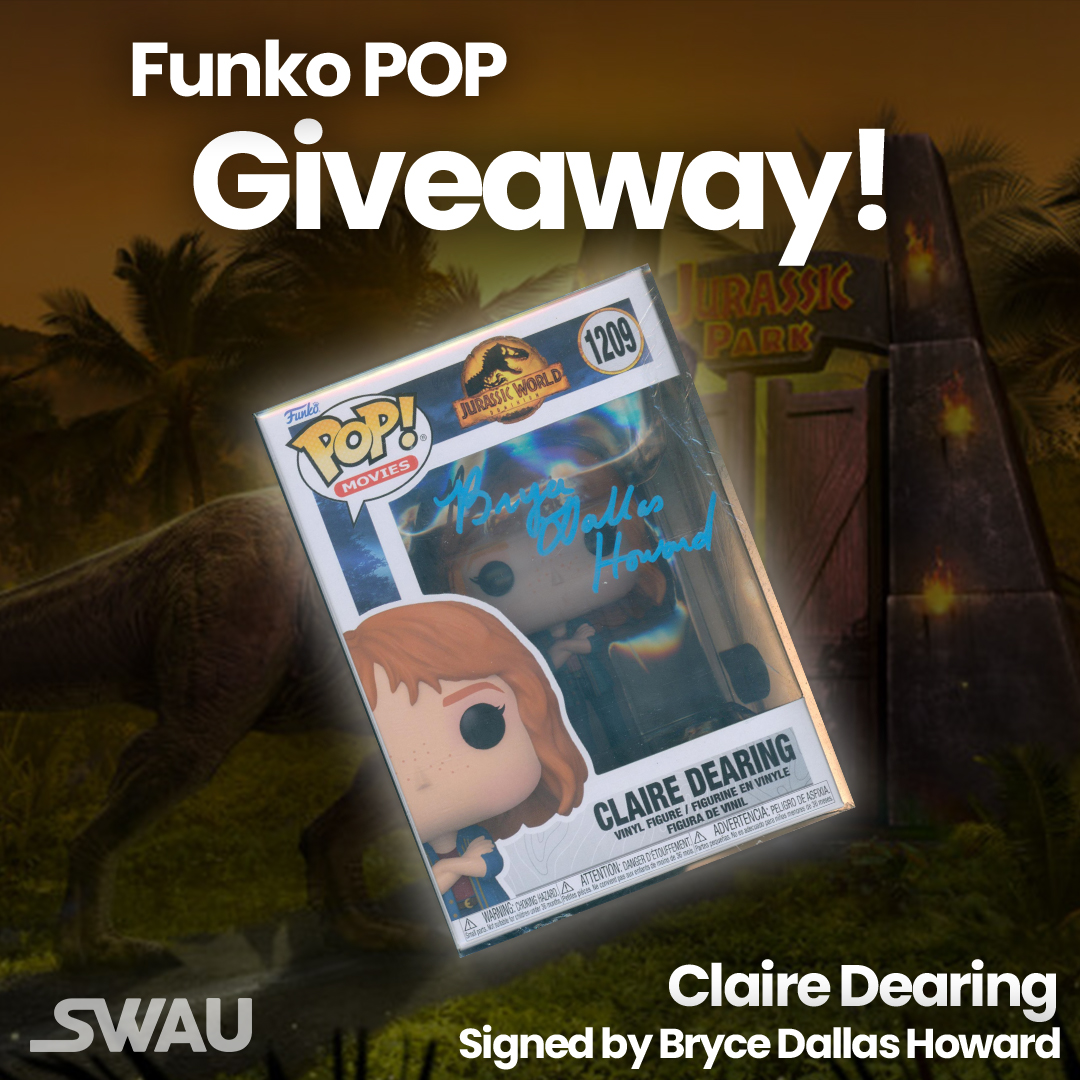 Jurassic World fans! 🦖

Win this Claire Dearing Funko POP signed by Bryce Dallas Howard!

RULES:
• Follow <a href="/swau_official/">SWAU</a>
• Like this post
• Repost for extra entry
• Tag 1 friend per reply for extra entries
• Follow <a href="/swau_official/">SWAU</a> on TikTok for extra entries

GOOD LUCK!
