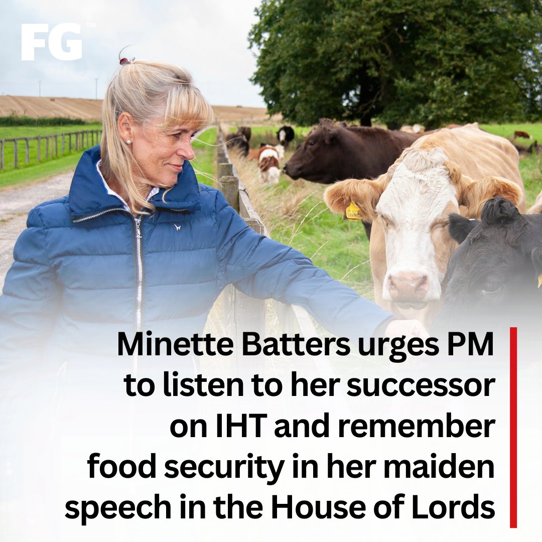 Farmers Guardian (@farmersguardian) on Twitter photo 📣 Former NFU president <a href="/Minette_Batters/">minette batters</a> on #foodsecurity and recalling when Covid hit: "I remember a text from a Government Minister that read: You can have as many people and as much money as you want, as long as we do not run out of food."
READ MORE 🔗 ow.ly/Lva850UIEUi 📣 Former NFU president <a href="/Minette_Batters/">minette batters</a> on #foodsecurity and recalling when Covid hit: "I remember a text from a Government Minister that read: You can have as many people and as much money as you want, as long as we do not run out of food."
READ MORE 🔗 ow.ly/Lva850UIEUi