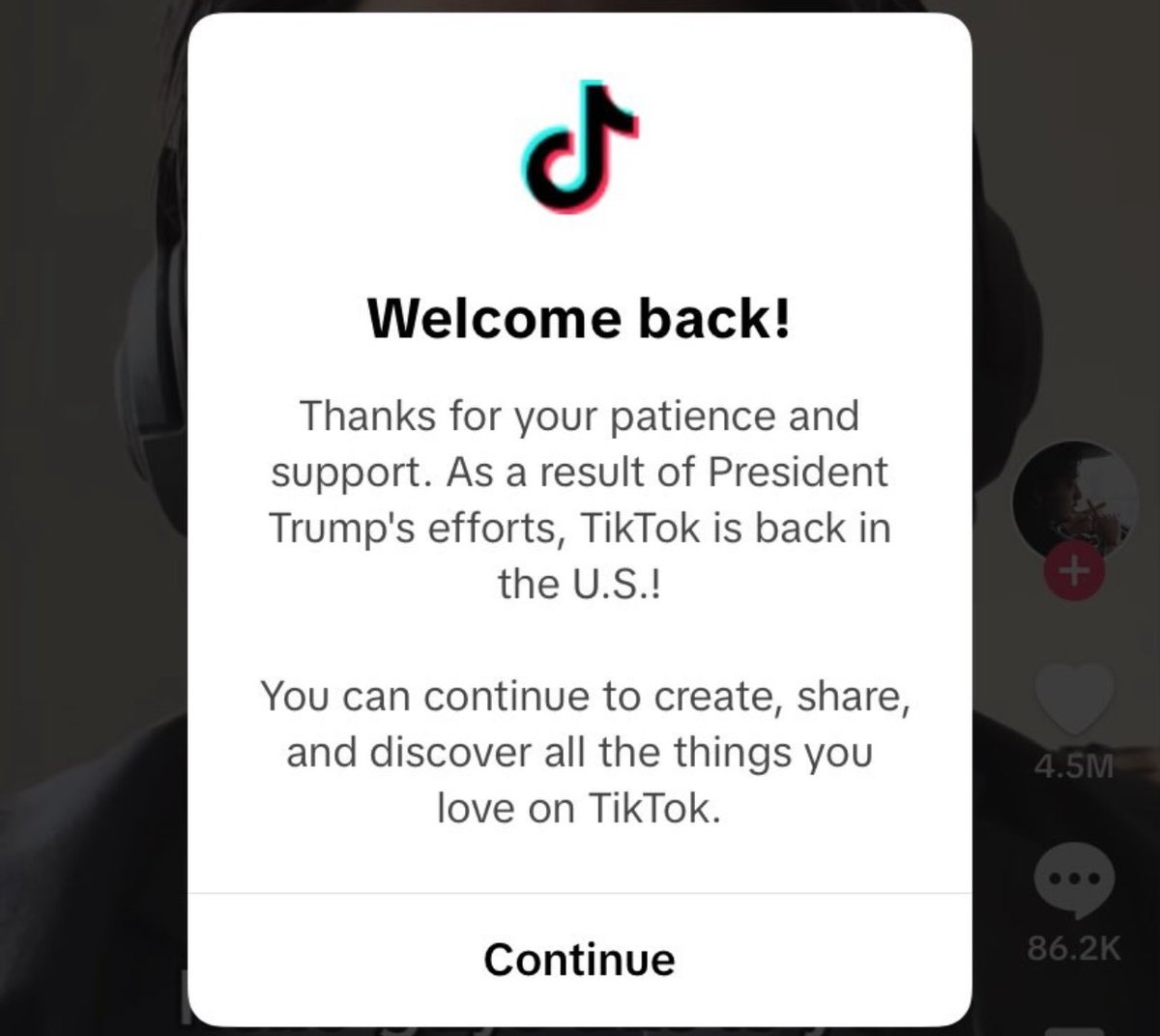 Tiktok de retour aux États-Unis : ça n aura même pas duré 349h ! Quelle mascarade !