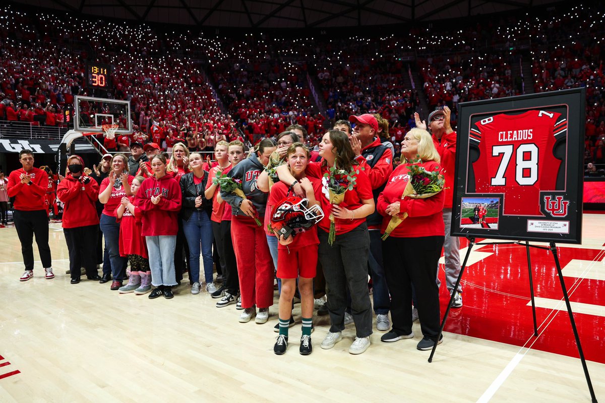 utahathletics's tweet image. For Cleadus 🫶