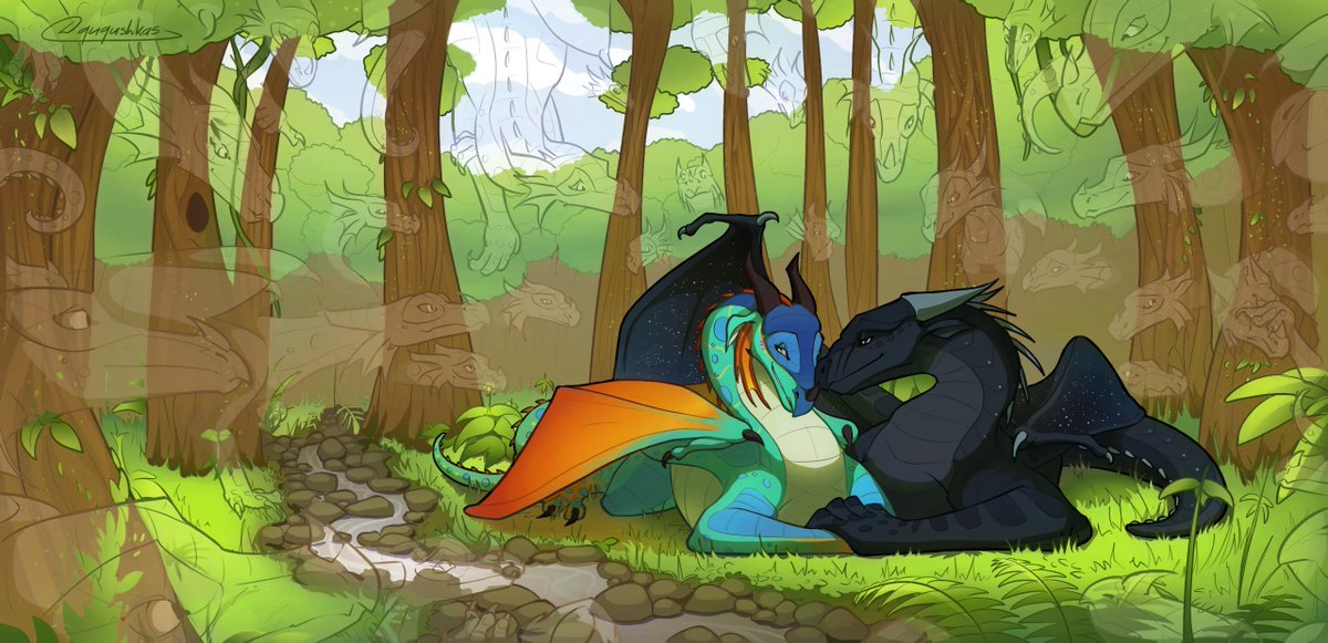 It's just a regular Glory &amp; Deathbringer art. It's nothing wrong in here. Absolutely.

#wingsoffire #wof