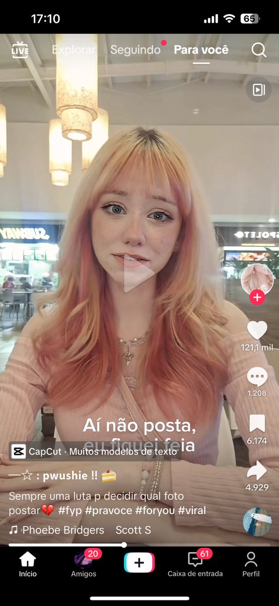 essa menina é perfeita meu deus queria assumir a beleza dela 😭😭😭