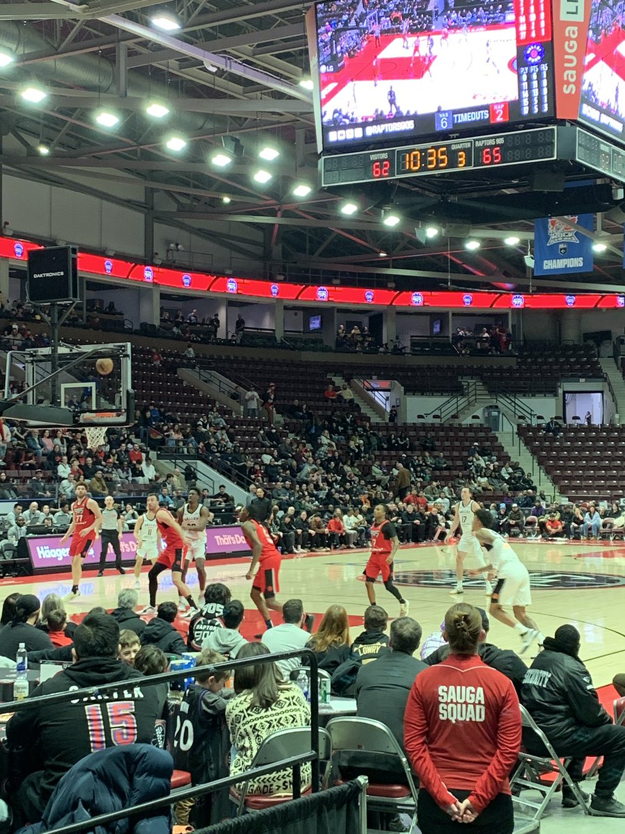 My first <a href="/Raptors905/">Raptors 905</a> game today!