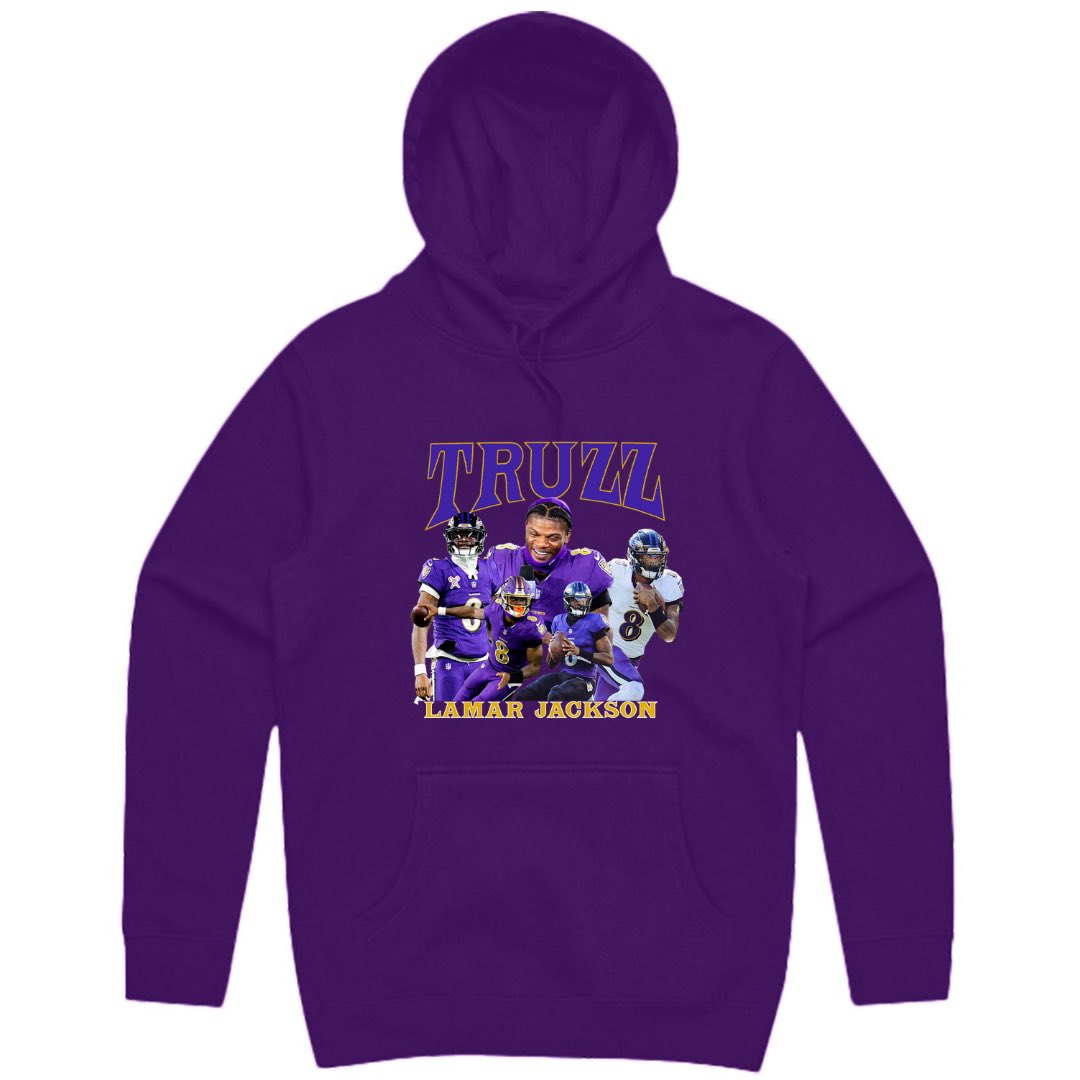 NEW MERCH DROP🚨

1️⃣ “Ball ‘Til You Fall University” Hoodie

2️⃣ “Lamar Jackson Truzz” Hoodie 

3️⃣ “Lamar Jackson Truzz” T-shirt

Available now on era8apparel.com!