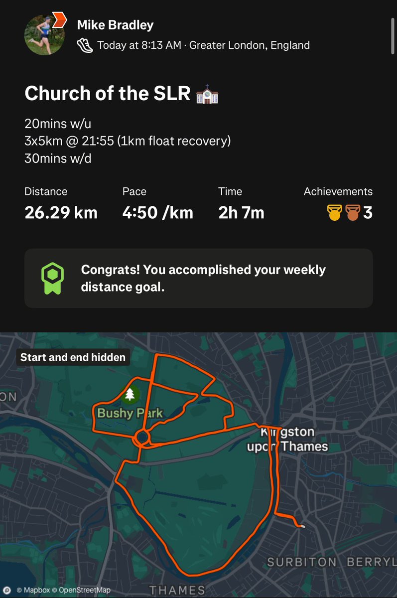Sub-3 (hopefully) marathon training is in full swing! 🏃‍♂️
42.5km ticked off over the last 2 days—feeling strong.
• 14 weeks to #LondonMarathon
• 4 weeks to Barcelona Half

Who else is hitting big training milestones right now?🏅🔥
#MarathonTraining