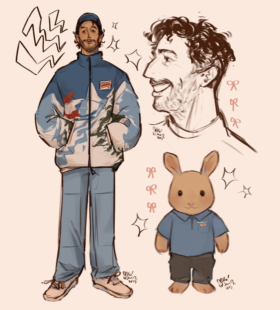 hhnfjf daniel ricciardo… daniel… dannjdjil… danny!! daniel… he’s so fun to draw 😵‍💫👍