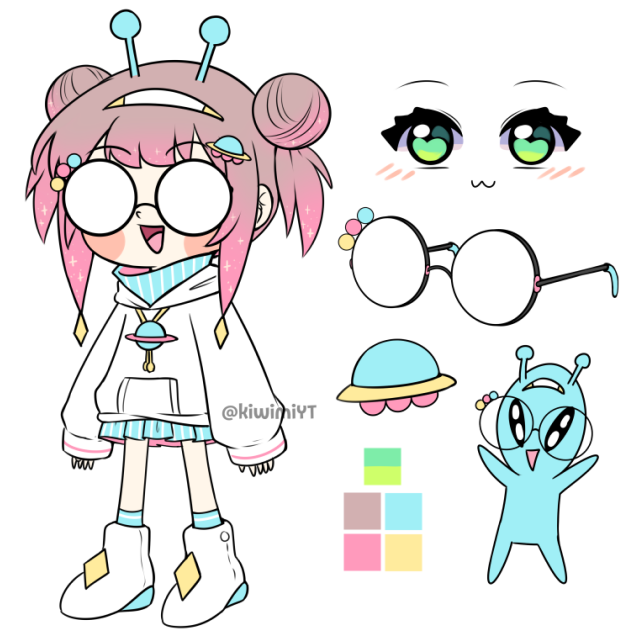 KiwimiYT's tweet image. Primer post yeaah &amp;lt;3 humilde hojita de referencia de mi diseño &amp;gt;:3 🤍