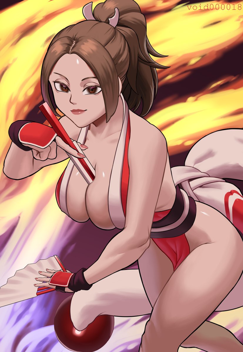 void000018's tweet photo. Can you believe this is the first illustration I ever drew of her? 
#不知火舞 #MaiShiranui #餓狼伝説  #KOF https://t.co/rVuIIULrQs