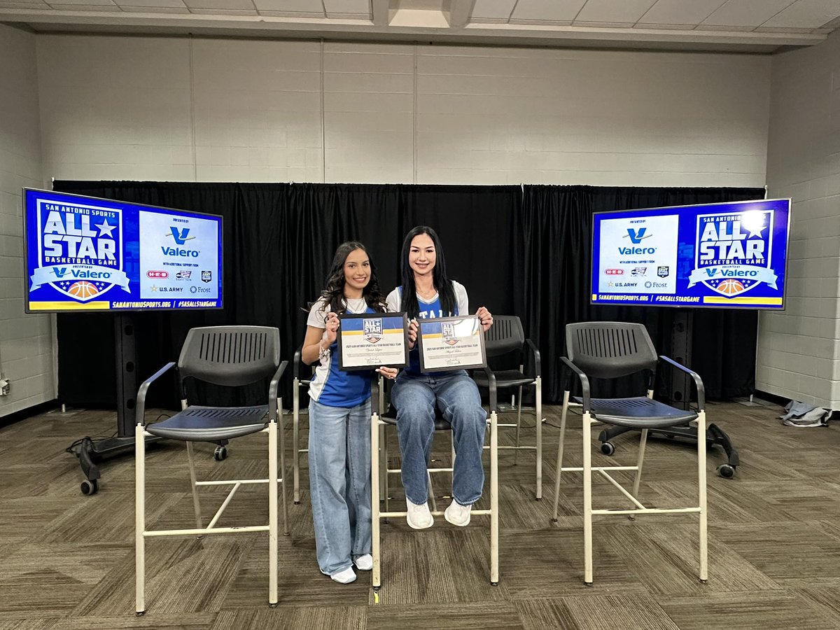Congratulations to Yahdi Lujan and Abby Fulton for being selected to the San Antonio All-Star Basketball Game this year! They will compete on the 1A-5A Blue Team March 23rd! Huge accomplishment for these ladies. Can’t wait to watch. #SASAllStarGame #WeAre #AllIn #TTP #AGNB