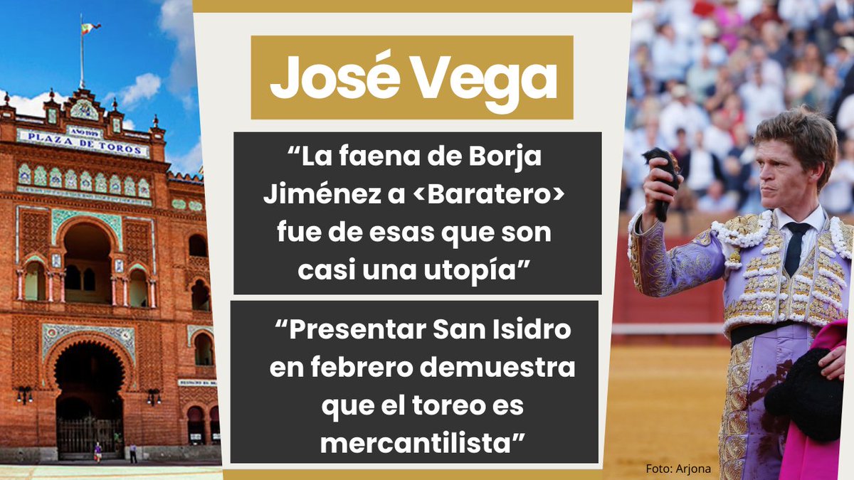 "Hace tiempo que salté del barco del toreo largo, despatarrado y al filo", <a href="/jvegavara/">José Vega</a> 

¡Ya tenemos el programa con el que regresa mi Youtube! 

No os lo perdáis. Merece la pena escuchar la charla taurina con José.

Aquí lo tenéis completo: 
youtu.be/x2sWjeBokpI?si…