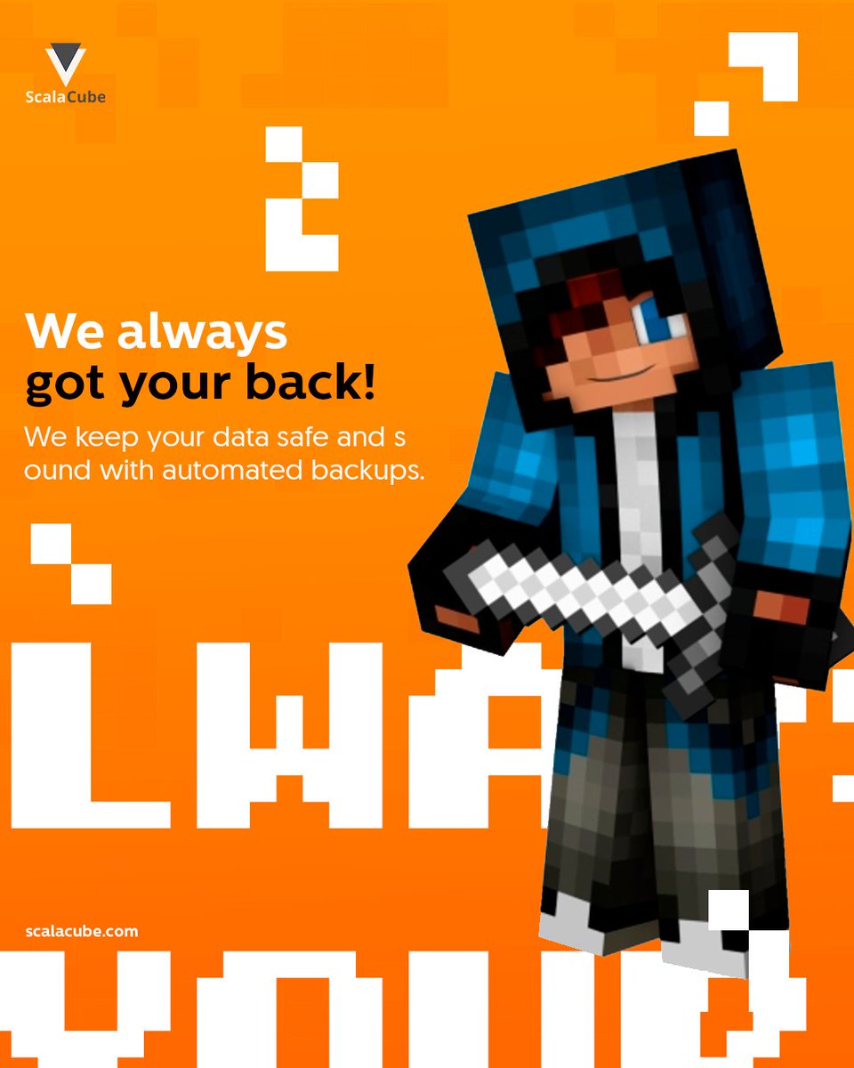 ScalaCube's tweet image. Don&apos;t leave your data to chance! 🛡️ 

With ScalaCube, automated backups mean your progress is secure without lifting a finger. 

Focus on gaming. We’ve got your back! ✅

#scalacube #gamerlifestyle #hostingservice #dedicatedserver #serverperformance #webhostingservices