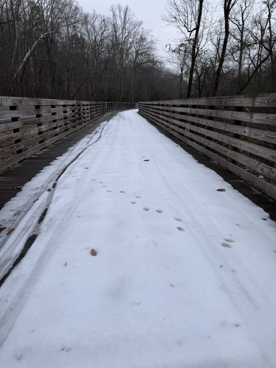 TheOtherLori's tweet photo. 14 slippery miles. Tokyo is getting close ya’ll! Lots of snow & ice still out on the trail. Diverted from the trail & found a new kayak put in off the Capital Trail. Can’t wait to check it out. #runchat #teamVICTA #captrail https://t.co/2eAxuIQtjm